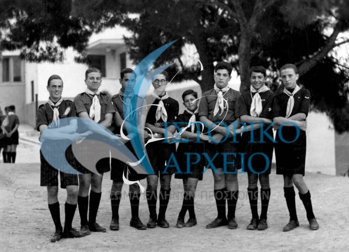 Η Τελευταία συγκέντρωση της 3ης Ομάδας Ναυτοπροσκόπων Αθηνών πριν την αναγκαστική διάλυση από την ΕΟΝ το 1939.