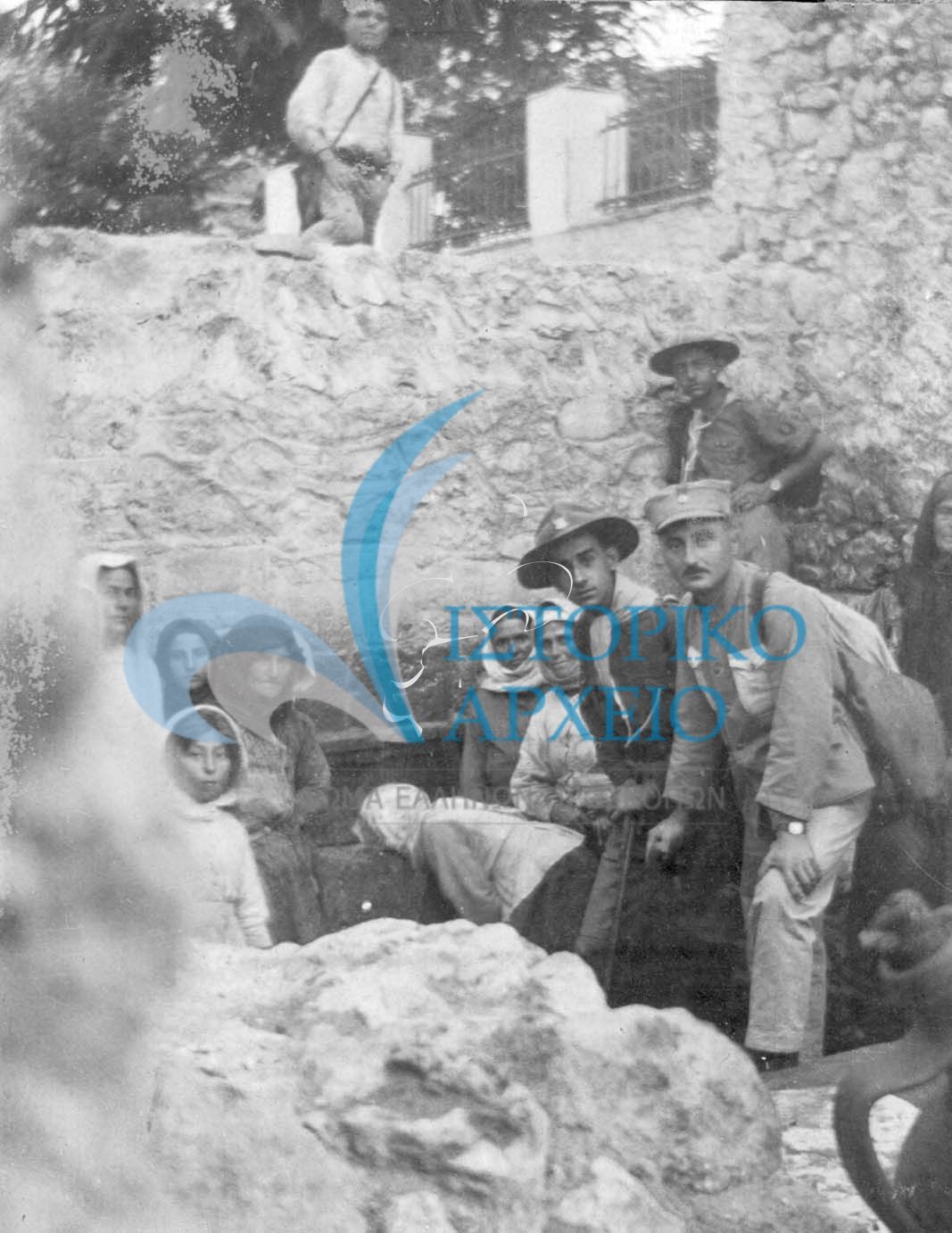 Εκδρομή της 3ης Ομάδας Αθηνών στα Κιούρκα (Αφίδνες) με αρχηγό τον Β. Βλαβιανό το 1919.