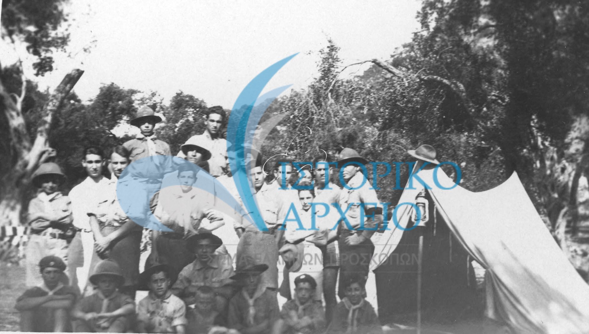 Η 2η Ομάδα προσκόπων Κέρκυρας σε εκδρομή στο Μπαρμπάτι από τις 27 μέχρι τις 29-8-1929