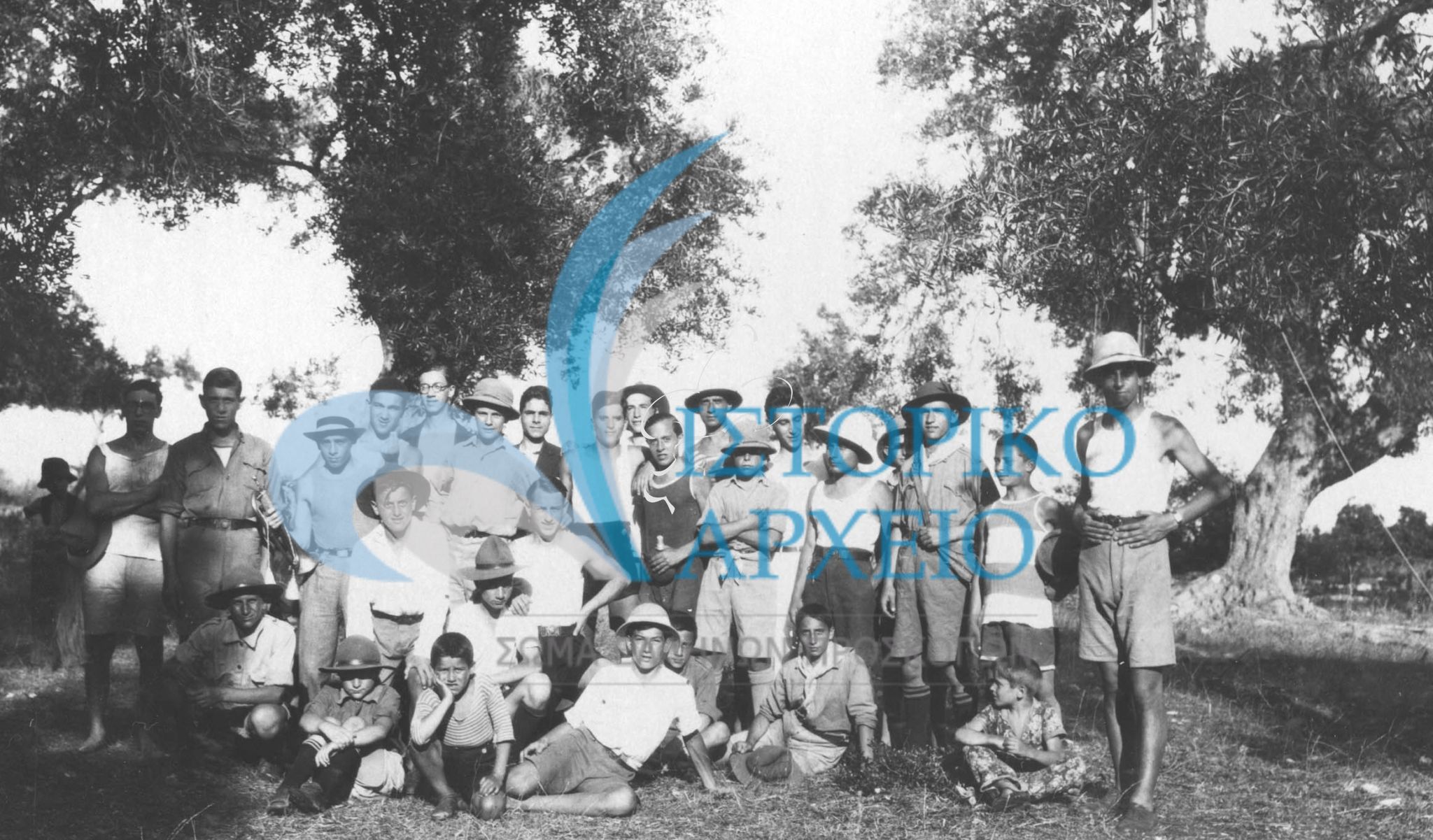 Η 2η Ομάδα προσκόπων Κέρκυρας σε εκδρομή στο Μπαρμπάτι από τις 27 μέχρι τις 29 του 1929