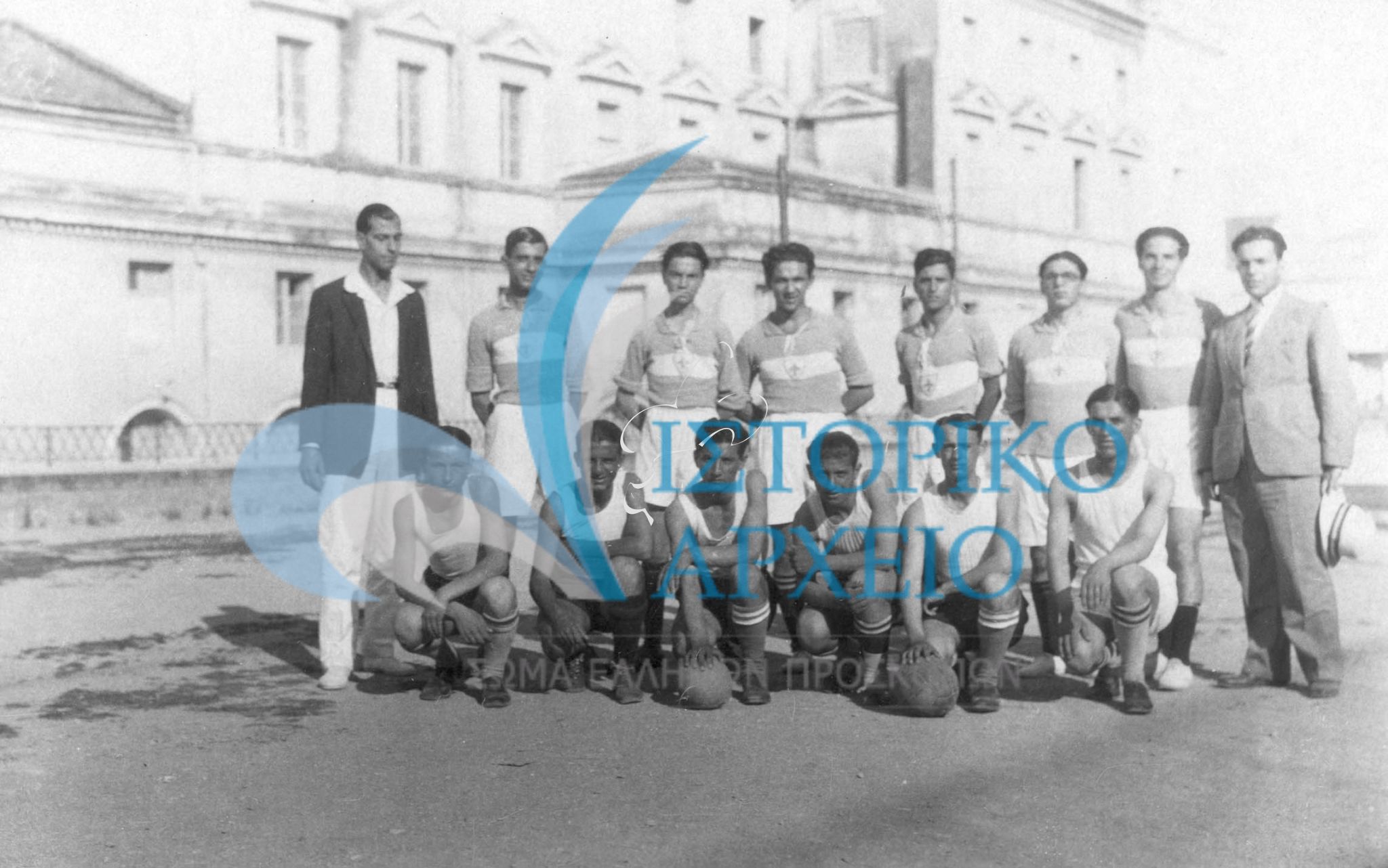 H 2η Ομάδα Προσκόπων Κερκύρας σε αγώνες πετόσφαιρας το 1930