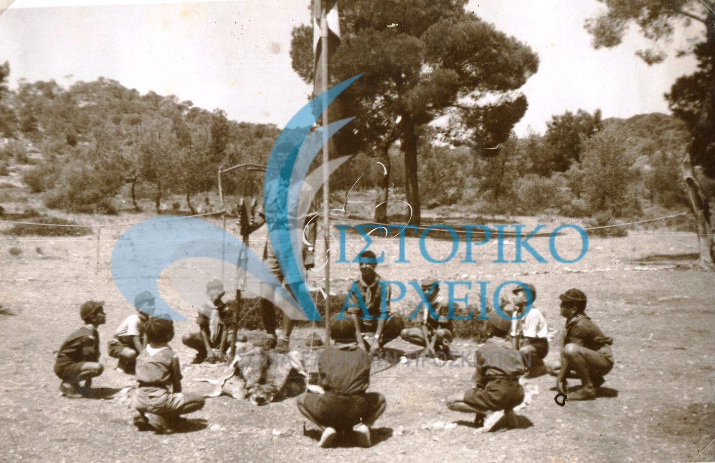 Η Αγέλη του 6ου Συστήματος Αθηνών το 1939 στην τελευταία κατασκήνωση στη Βάρκιζα