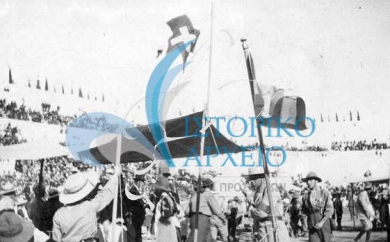 Επίδειξη στο Παναθηναικό Σταδίο το 1914