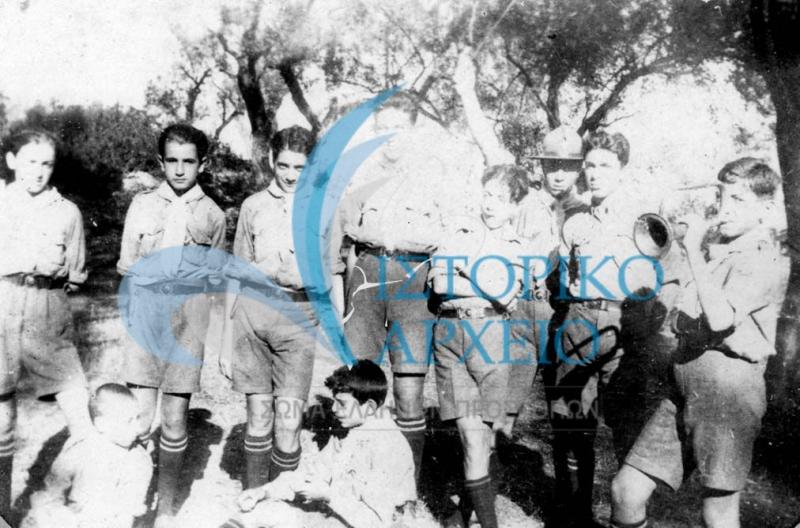 Η 2η Ομάδα Προσκόπων Κέρκυρας σε εκδρομή στο Γαστούρι το 1926