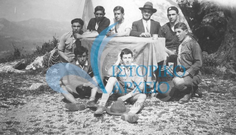 Η 2η Ομάδα Προσκόπων Κέρκυρας σε εκδρομή στον Πέλεκα στις 31 Μαρτίου του 1929