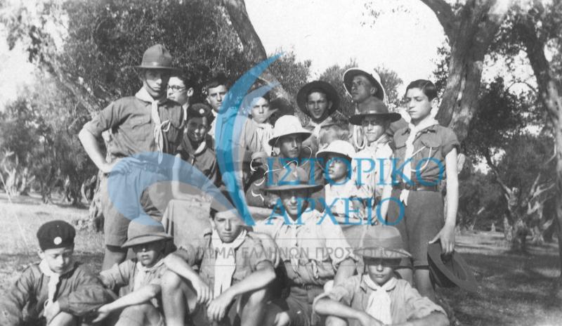 Η 2η Ομάδα προσκόπων Κέρκυρας σετριήμερη  εκδρομή στη Δασιά  από τις 22 Ιουνίου μέχρι 24 του 1929 Λυκόπουλα