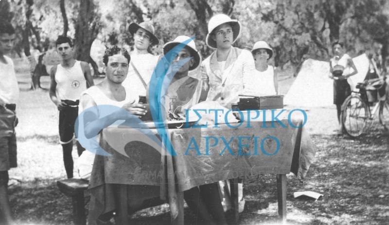 Η 2η Ομάδα προσκόπων Κέρκυρας σετριήμερη  εκδρομή στη Δασιά  από τις 22 Ιουνίου μέχρι 24 του 1929