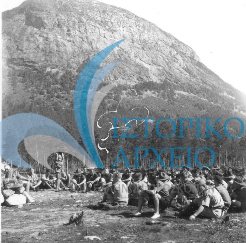 Φωτογραφίες της ελληνικής αποστολής στο 7ο Παγκόσμιο Προσκοπικό Τζάμπορη στην Salzkammergut, Bad Ishl της Αυστρίας το 1951.