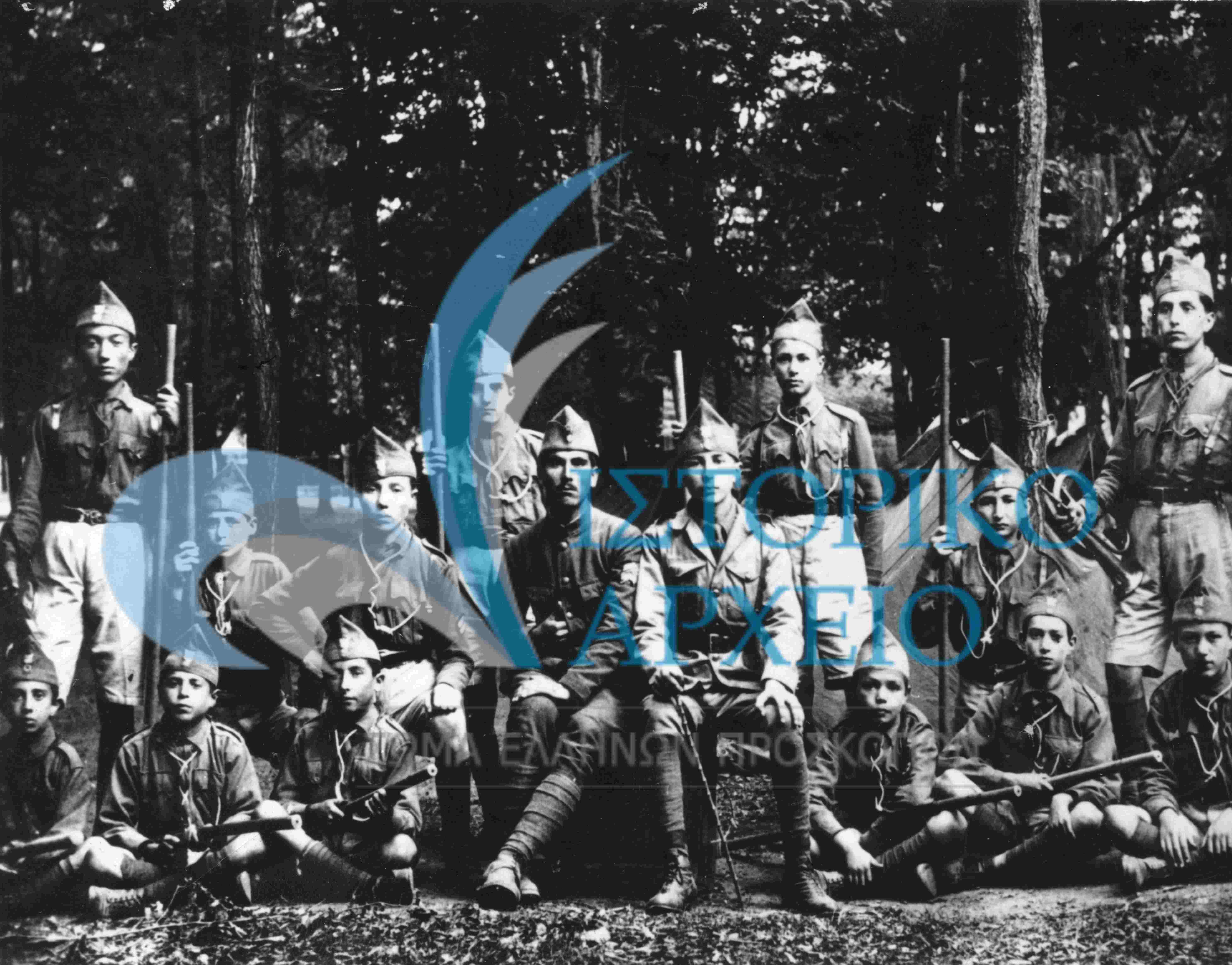 Η ελληνική Ομάδα Νικομήδειας το 1920.