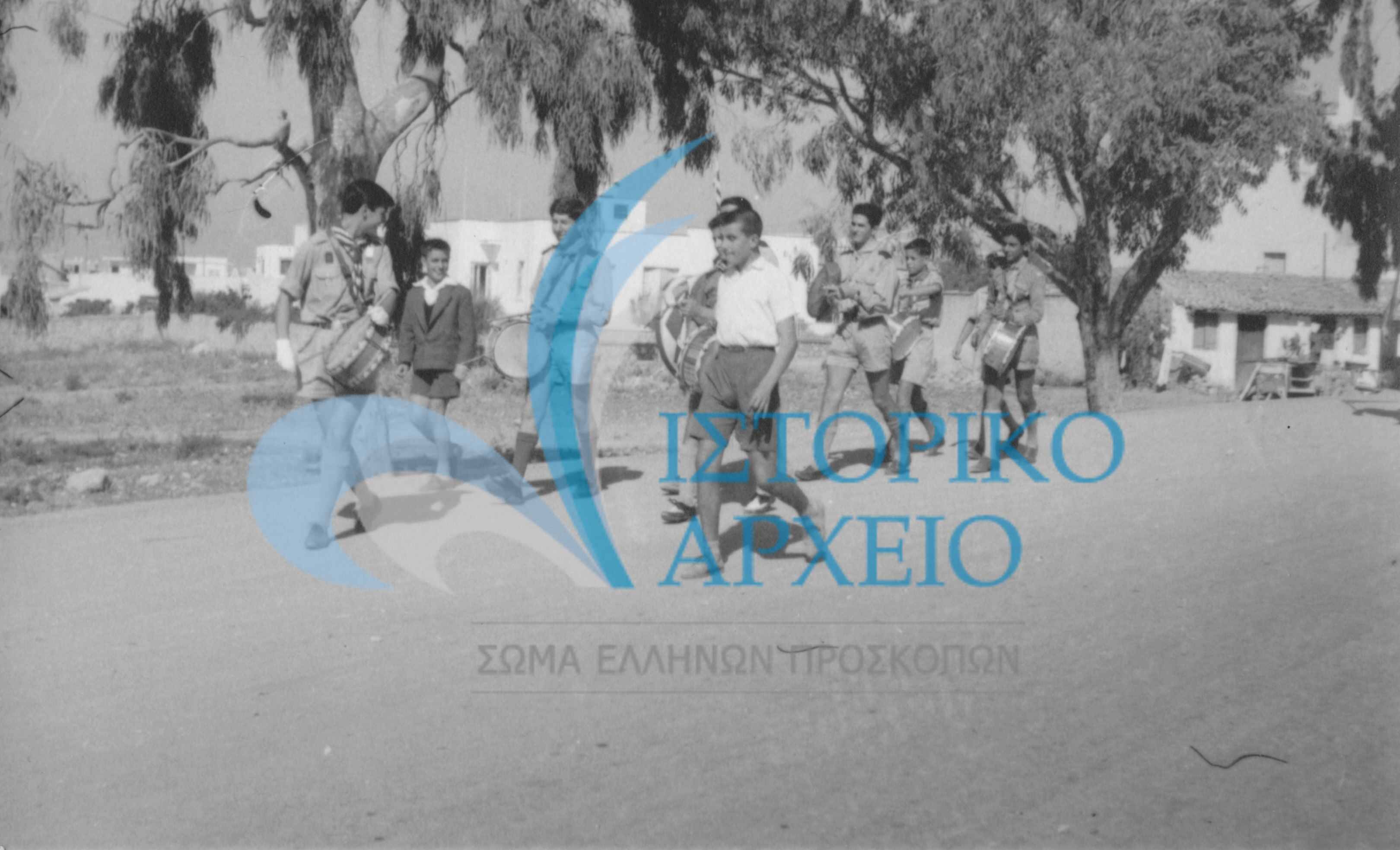 Προσκοπική Μπάντα του 4ου Ηλιούπολης στον Υμηττό.