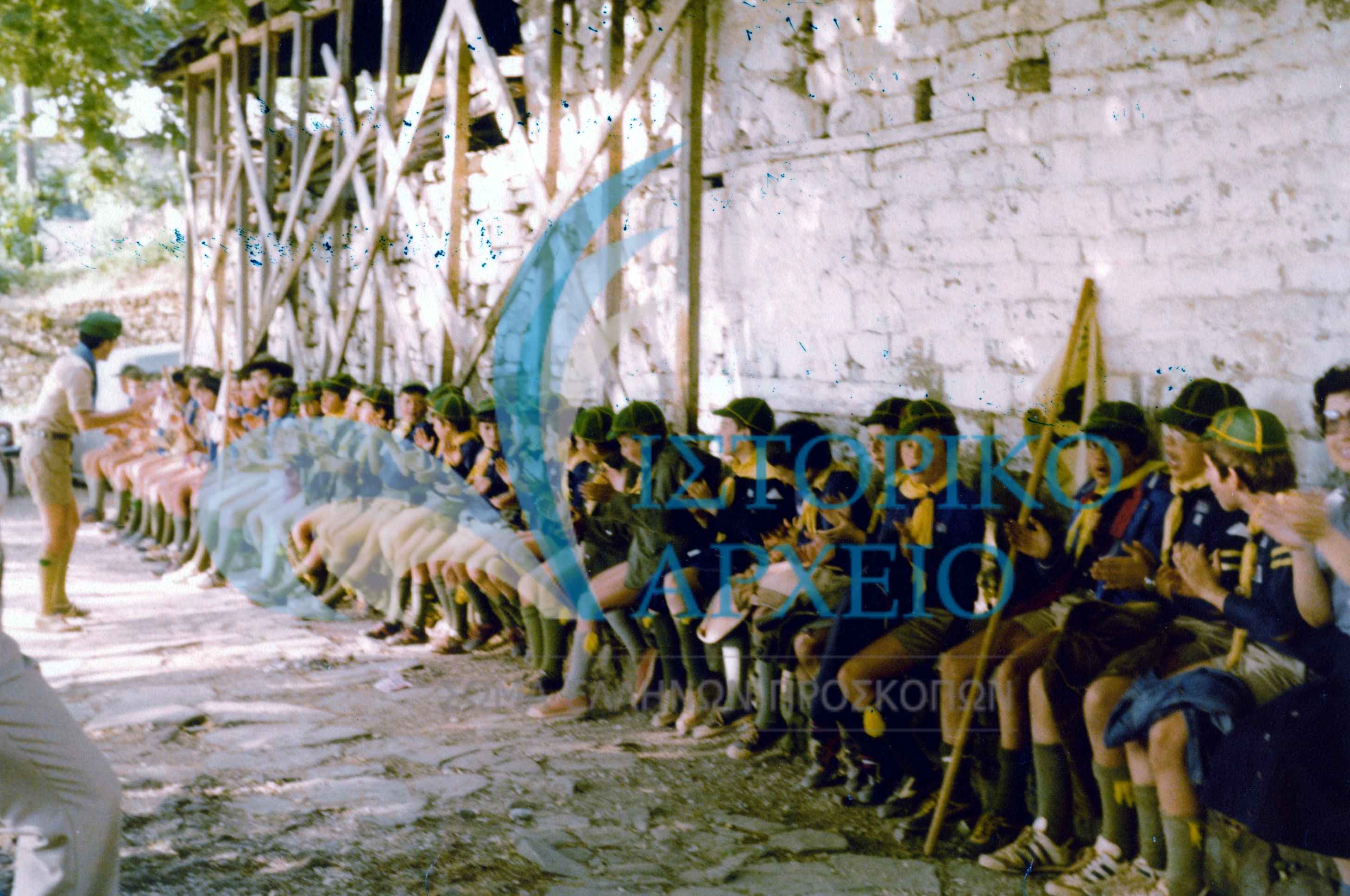 Κατασκήνωση λυκοπούλων και Προσκόπων της Πρέβεζας στο Φλαμπουράρι Ιωαννίνων το 1980.