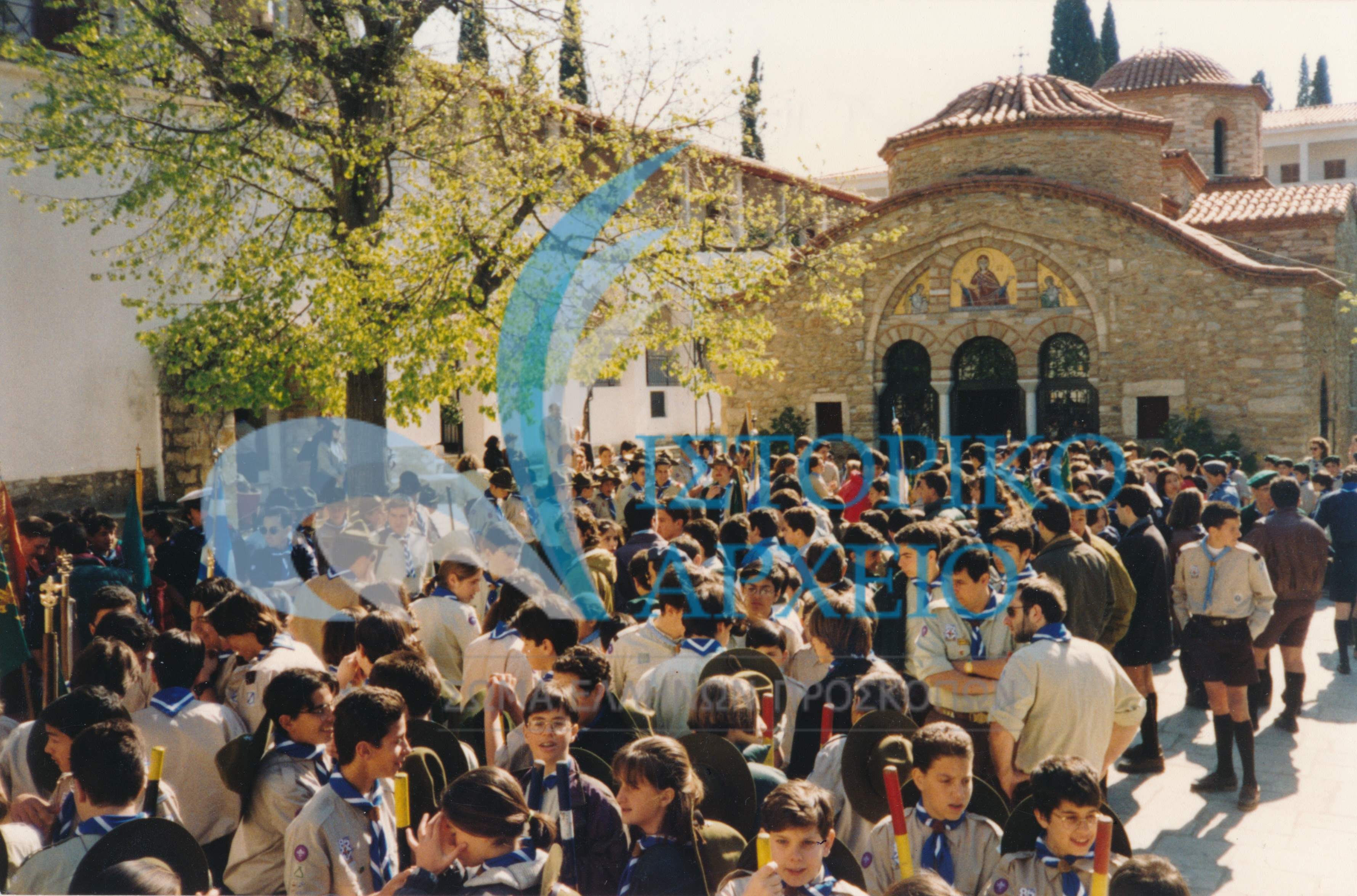 Συνάντηση ΠΕ Ανατολικής Αττικής στη Μονή Πεντέλης το 2002.