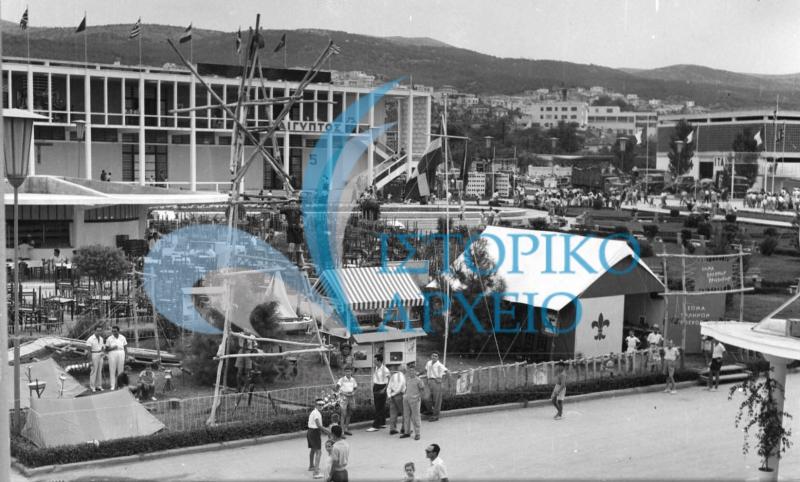 Το περίπτερο των Ελλήνων Προσκόπων στη Διεθνή Έκθεση Θεσσαλονίκης.