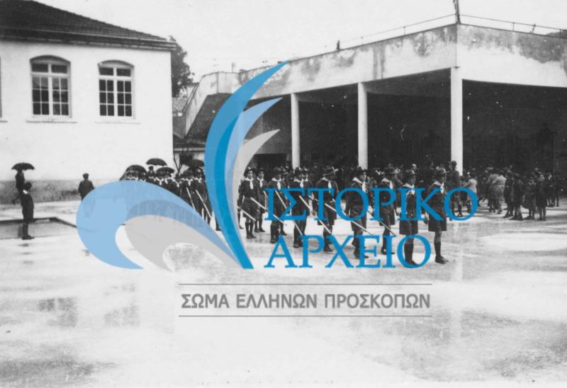 Τελετή υπόσχεση των Προσκόπων στο Αργοστόλι το 1937.