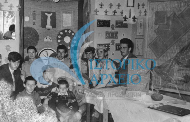 Η προσκοπική γωνιά σε έκθεση χειροτεχνίας στην Ορεστιάδα το 1964.