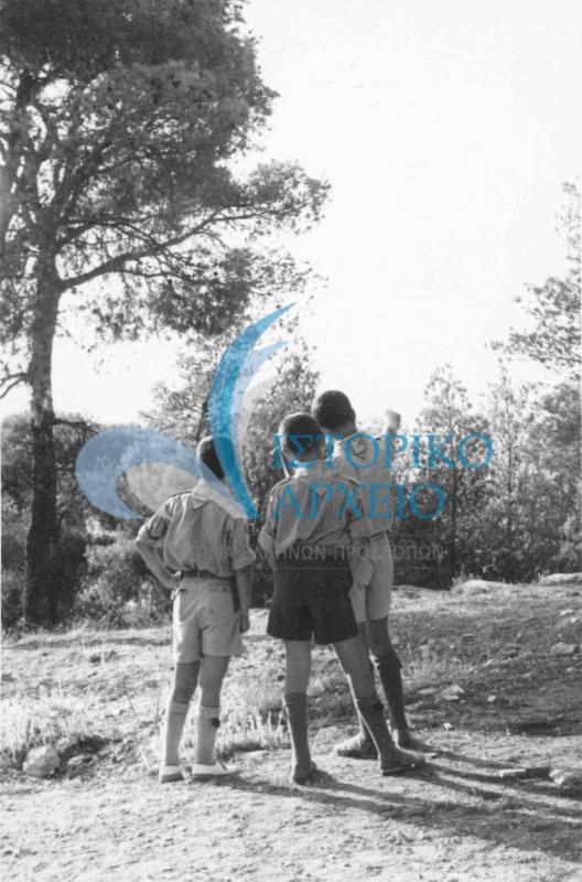 Ενωμοτία από τον Υμηττό σε εκδρομή.